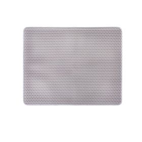 Cat Litter Mat, 30 x 24 in, Double-Layer Litter Box Mat, Non-Slip & Urine-Proof Litter-Trapping Mats for Indoor Cats, Honeycomb Design, Soft on P