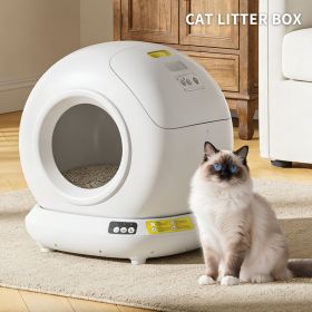Best Automatic Cat Litter Box, 78L Fully Enclosed Tuya APP Smart Self-Cleaning Litter Box for Multi-Cat Homes