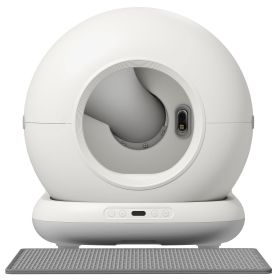 72L Automatic Litter Box, Self Cleaning Litter Box, App Control, Odor & Noise Control, Safety Sensors, Deodorant Gel