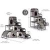 Catville Tower Kitty Condo by Prevue Pet Products in Gray Print