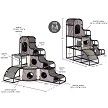 Catville Tower Kitty Condo by Prevue Pet Products in Gray Print