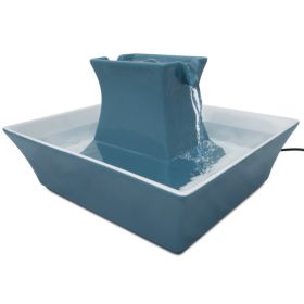 PetSafe Blue Stoneware Pagoda Fountain   PWW00 14898