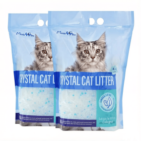 Cat Litter Crystals, Non Clumping Cat Litter Odor Control Kitty Litter Non Clumping No scooping Low Dust, Low Tracking, Lightweight, Dehydrates W (Quantity: 2pack)
