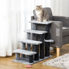 Cat steps (Option: Light Grey-640x410x130 mm)
